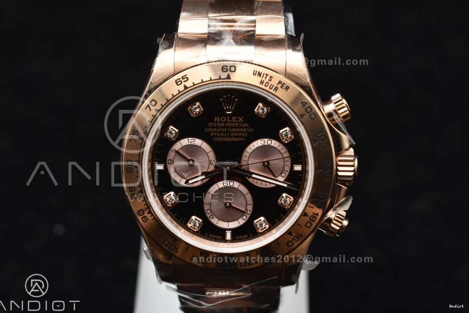 RG QF RG Daytona Edition V5 Dial 1:1 Best Diamonds SH4131 Black Braclet 126505 on 0210